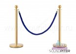 PR Barrier Gold With Blue Rope